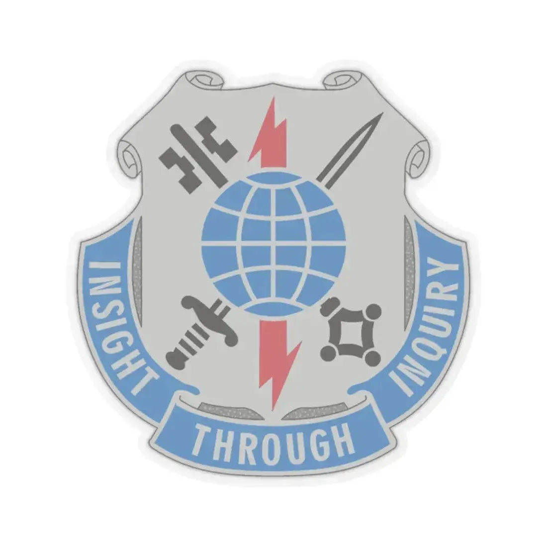 223 Military Intelligence Battalion (U.S. Army) STICKER Vinyl Kiss-Cut Decal 2 Inch Transparent - The Sticker Space