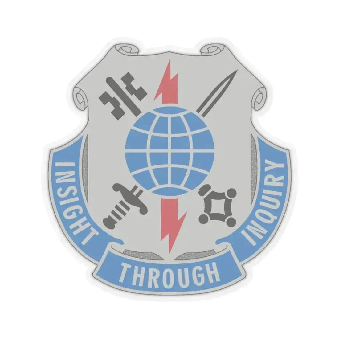 223 Military Intelligence Battalion (U.S. Army) STICKER Vinyl Kiss-Cut Decal 3 Inch Transparent - The Sticker Space