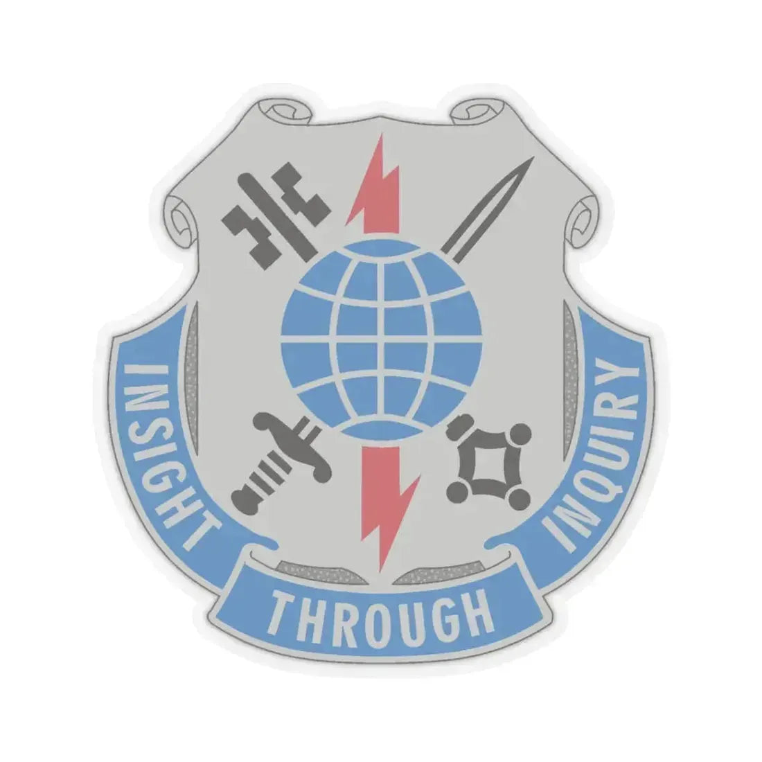 223 Military Intelligence Battalion (U.S. Army) STICKER Vinyl Kiss-Cut Decal 6 Inch Transparent - The Sticker Space