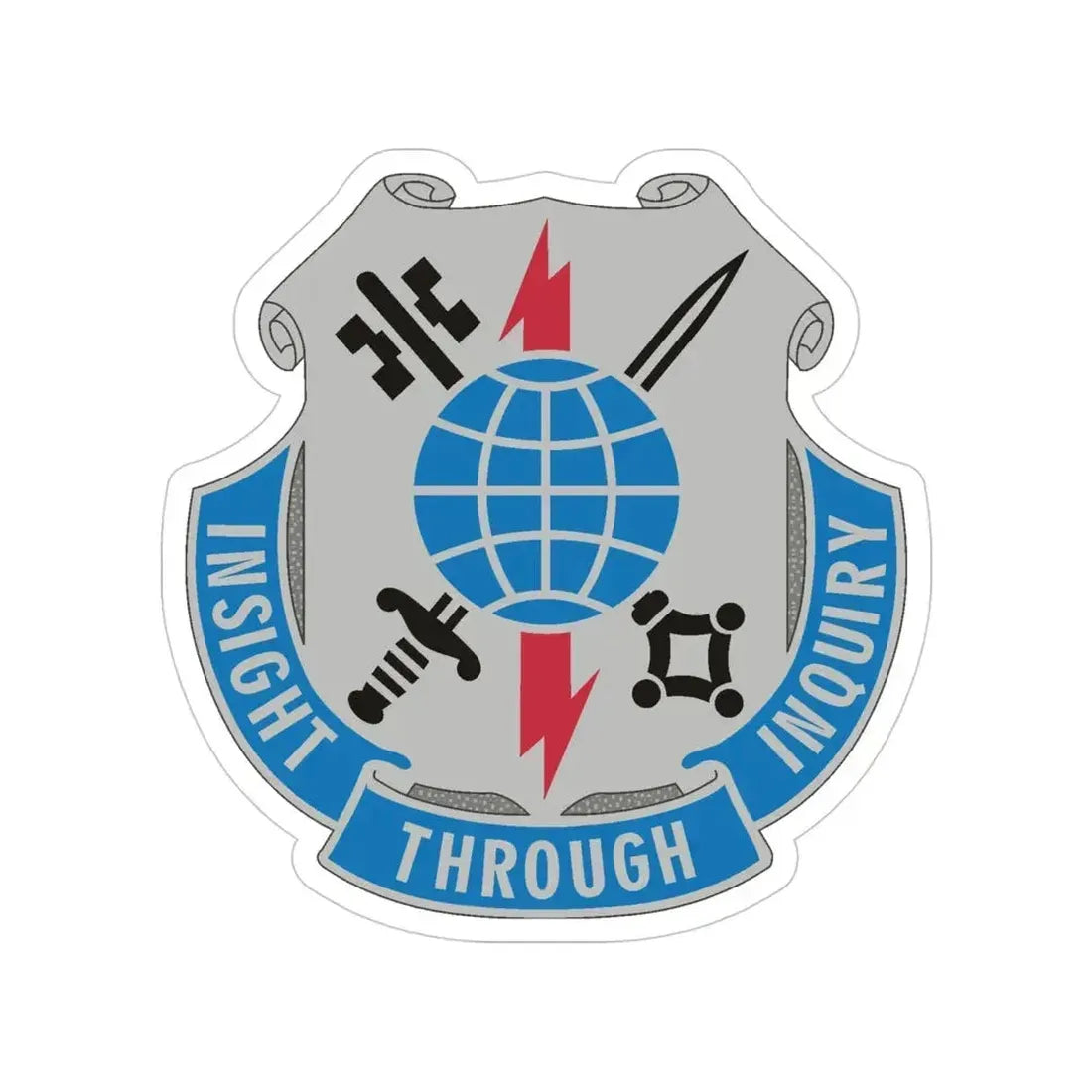 223 Military Intelligence Battalion (U.S. Army) Transparent STICKER Die-Cut Vinyl Decal 4 Inch - The Sticker Space