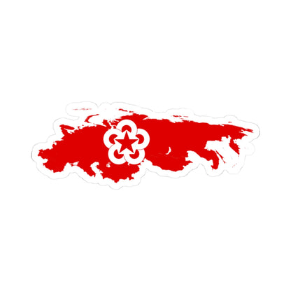 Flag-map of Comecon 1964-1972 (Russia) STICKER Vinyl Kiss-Cut Decal