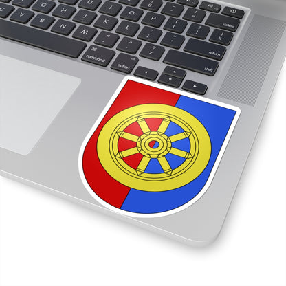 Rue-coat of arms (Switzerland) (Coat of Arms) STICKER Vinyl Kiss-Cut Decal