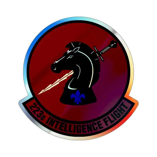223d Intelligence Flight (U.S. Air Force) Holographic STICKER Die-Cut Vinyl Decal 6 Inch Holographic - The Sticker Space