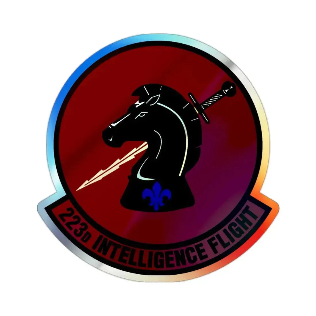223d Intelligence Flight (U.S. Air Force) Holographic STICKER Die-Cut Vinyl Decal - The Sticker Space