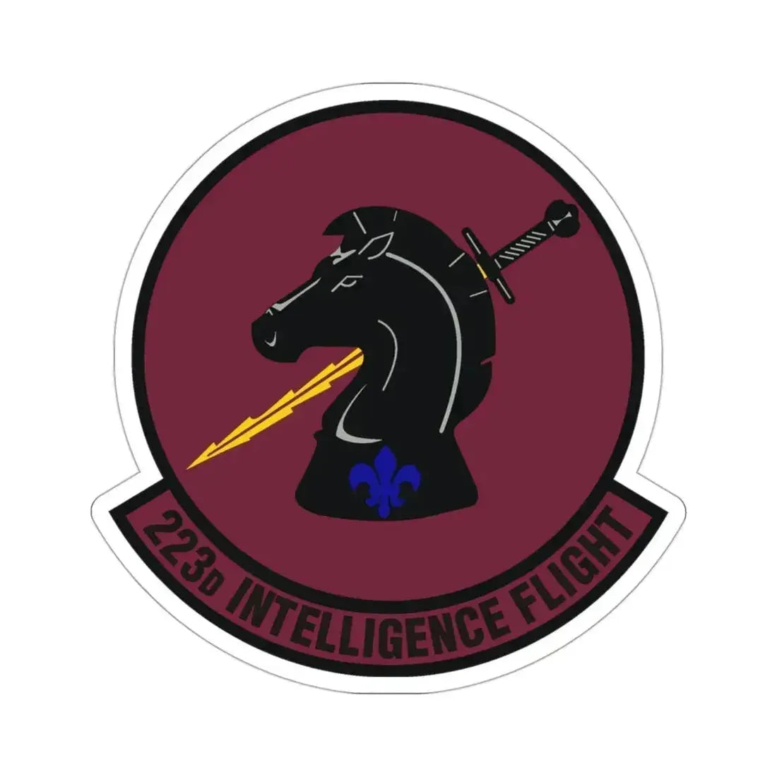 223d Intelligence Flight (U.S. Air Force) STICKER Vinyl Die-Cut Decal 3 Inch - The Sticker Space