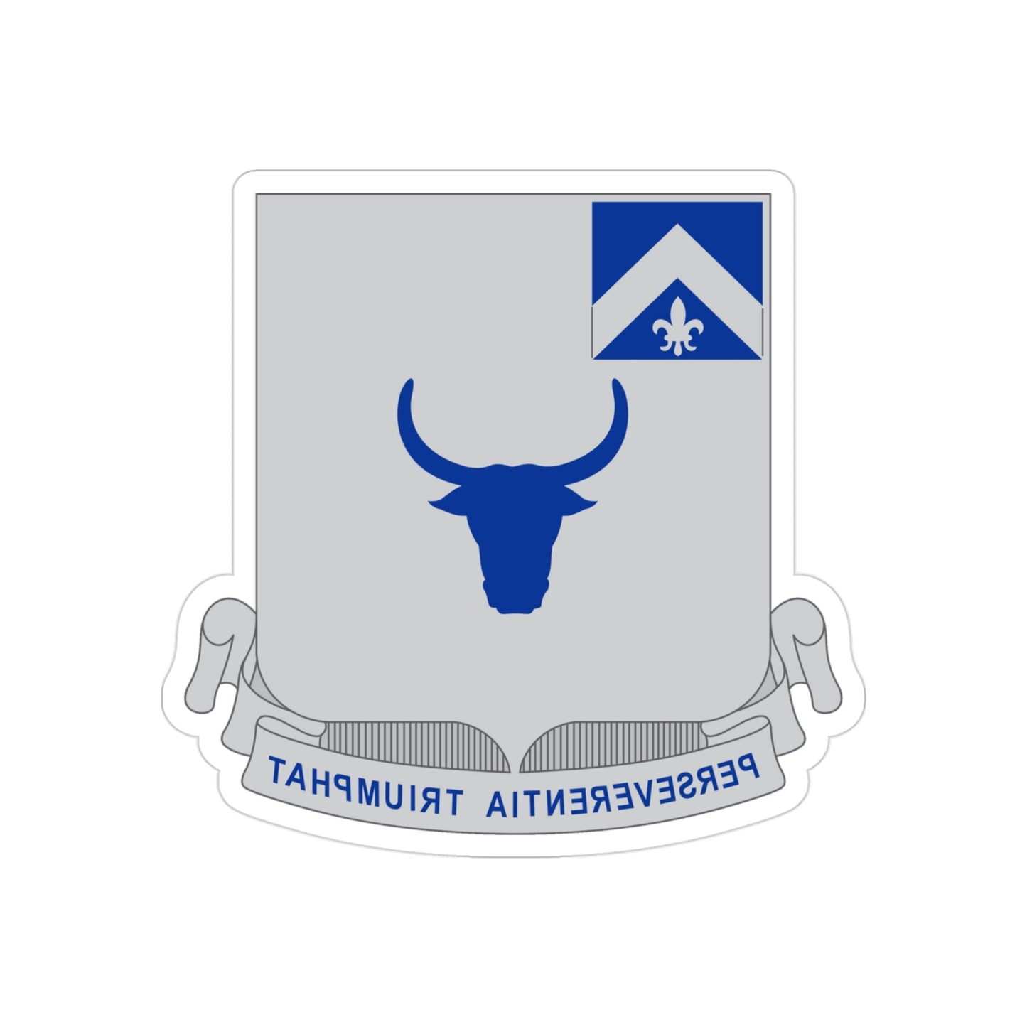 224 Armored Infantry Battalion (U.S. Army) REVERSE PRINT Transparent STICKER-3" × 3"-The Sticker Space