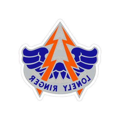 224 Aviation Battalion (U.S. Army) REVERSE PRINT Transparent Die-Cut STICKER 3 Inch Die-Cut Transparent - The Sticker Space