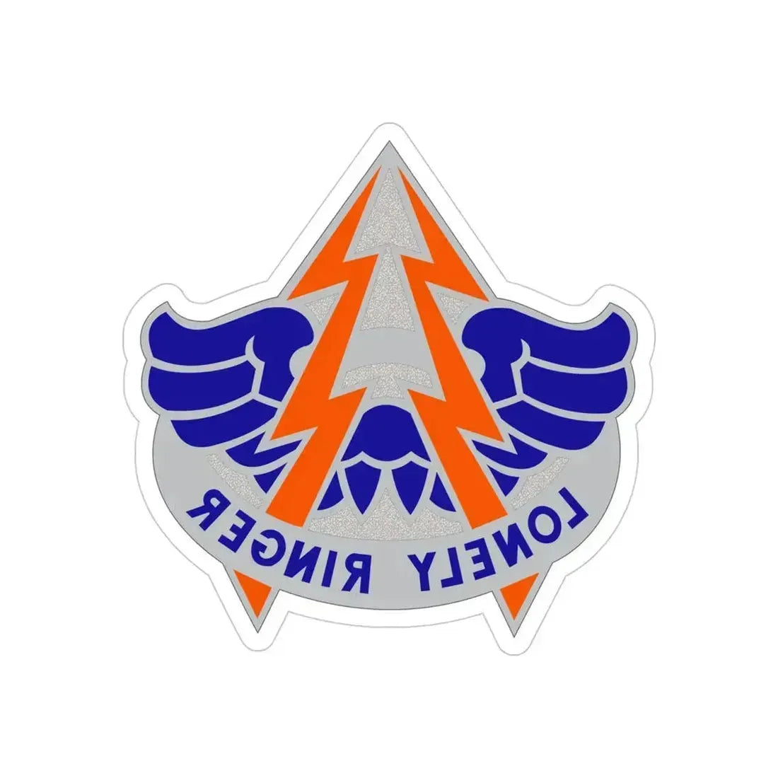 224 Aviation Battalion (U.S. Army) REVERSE PRINT Transparent Die-Cut STICKER 4 Inch Die-Cut Transparent - The Sticker Space