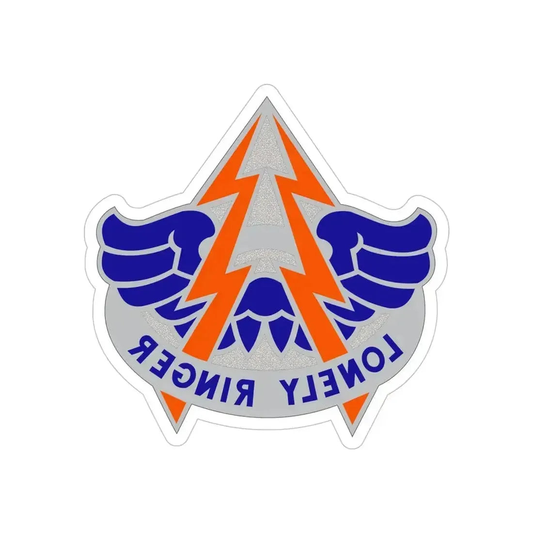 224 Aviation Battalion (U.S. Army) REVERSE PRINT Transparent Die-Cut STICKER 5 Inch Die-Cut Transparent - The Sticker Space