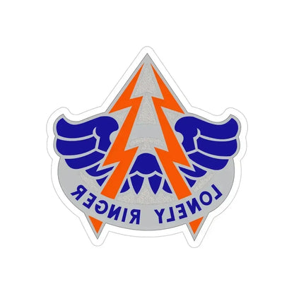 224 Aviation Battalion (U.S. Army) REVERSE PRINT Transparent Die-Cut STICKER 5 Inch Die-Cut Transparent - The Sticker Space