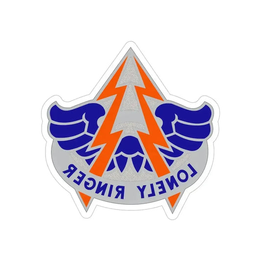 224 Aviation Battalion (U.S. Army) REVERSE PRINT Transparent Die-Cut STICKER 6 Inch Die-Cut Transparent - The Sticker Space