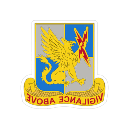 224 Military Intelligence Battalion (U.S. Army) REVERSE PRINT Transparent STICKER-2" × 2"-The Sticker Space