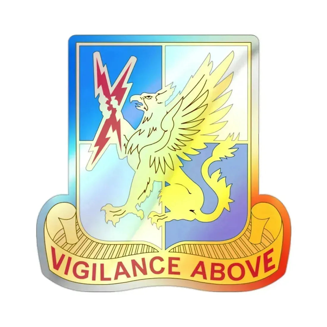224 Military Intelligence Battalion (U.S. Army) Holographic STICKER Die-Cut Vinyl Decal 2 Inch Holographic - The Sticker Space