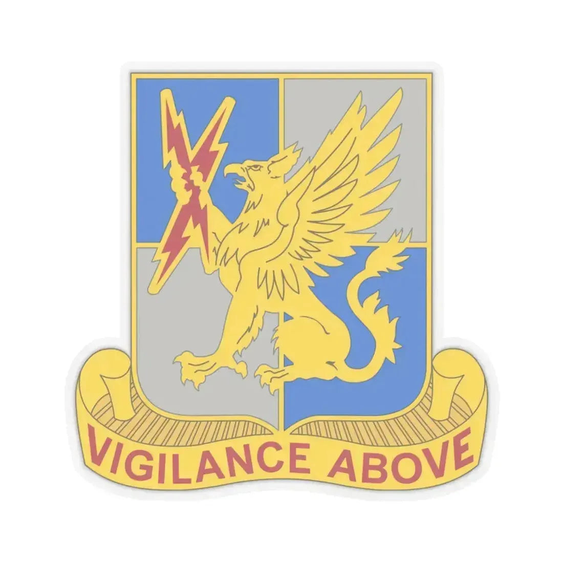 224 Military Intelligence Battalion (U.S. Army) STICKER Vinyl Kiss-Cut Decal 4 Inch Transparent - The Sticker Space