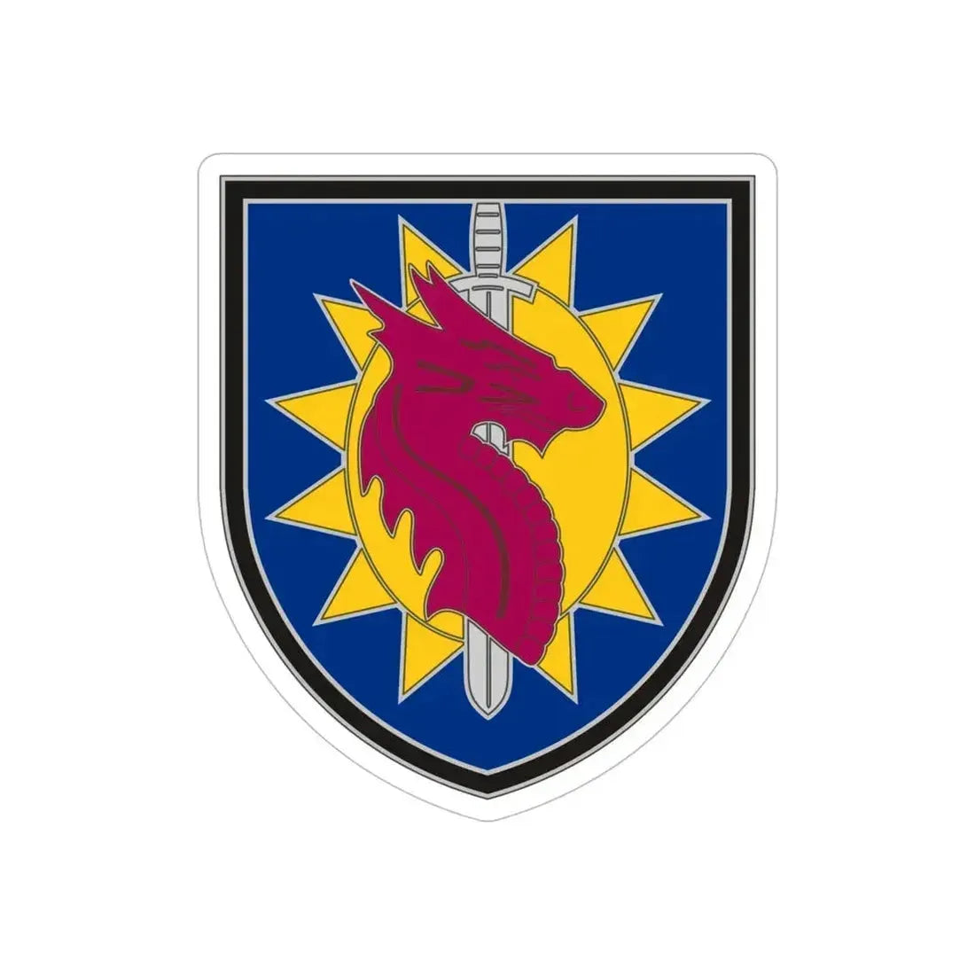 224 Sustainment Brigade 2 (U.S. Army) REVERSE PRINT Transparent Die-Cut STICKER 6 Inch Die-Cut Transparent - The Sticker Space