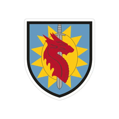 224 Sustainment Brigade (U.S. Army) REVERSE PRINT Transparent Die-Cut STICKER 6 Inch Die-Cut Transparent - The Sticker Space