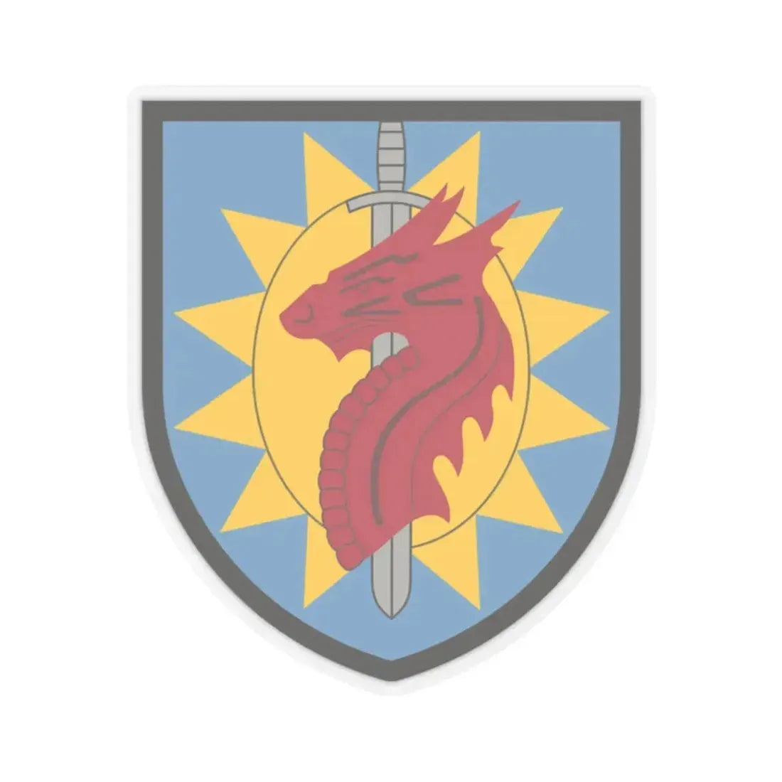 224 Sustainment Brigade (U.S. Army) STICKER Vinyl Kiss-Cut Decal 2 Inch Transparent - The Sticker Space