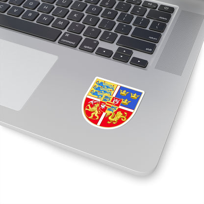 Armoiries de la princesse Dorothée de Danemark 1520-1560 (Denmark) (Coat of Arms) STICKER Vinyl Kiss-Cut Decal