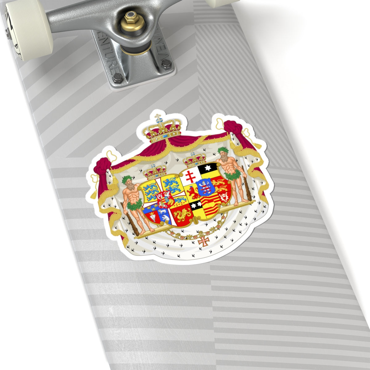 Armoiries de Marie-Sophie de Hesse-Cassel (Denmark) (Coat of Arms) STICKER Vinyl Kiss-Cut Decal