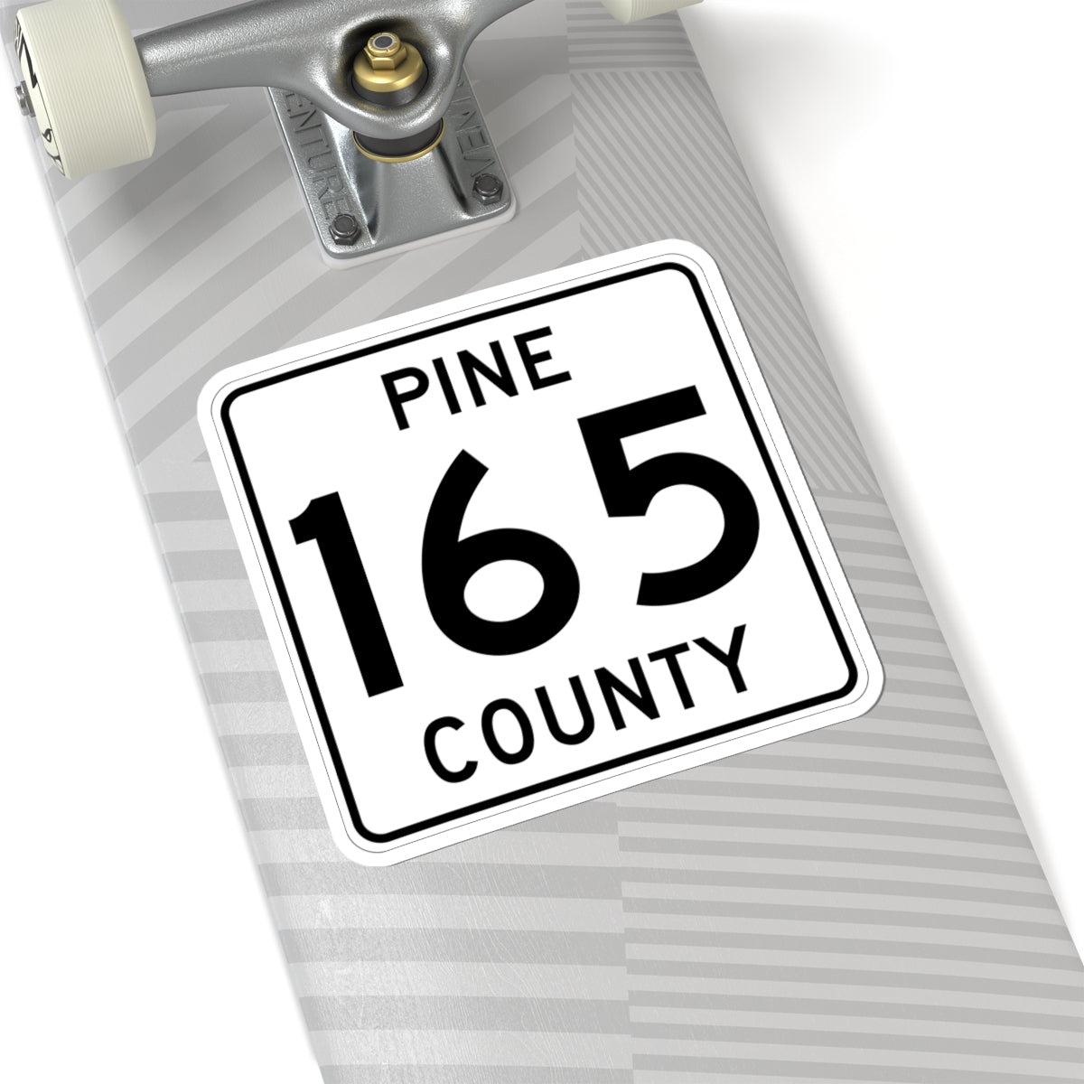 Pine County Route 165 MN (Minnesota) (Road Sign) STICKER Vinyl Kiss-Cut Decal