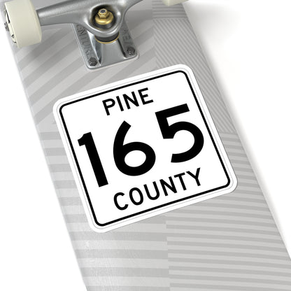 Pine County Route 165 MN (Minnesota) (Road Sign) STICKER Vinyl Kiss-Cut Decal