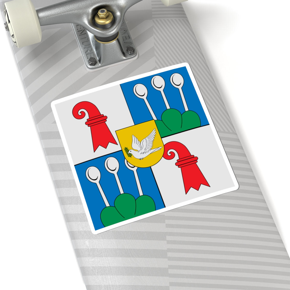 Flag of Kurt Koch (Switzerland) STICKER Vinyl Kiss-Cut Decal
