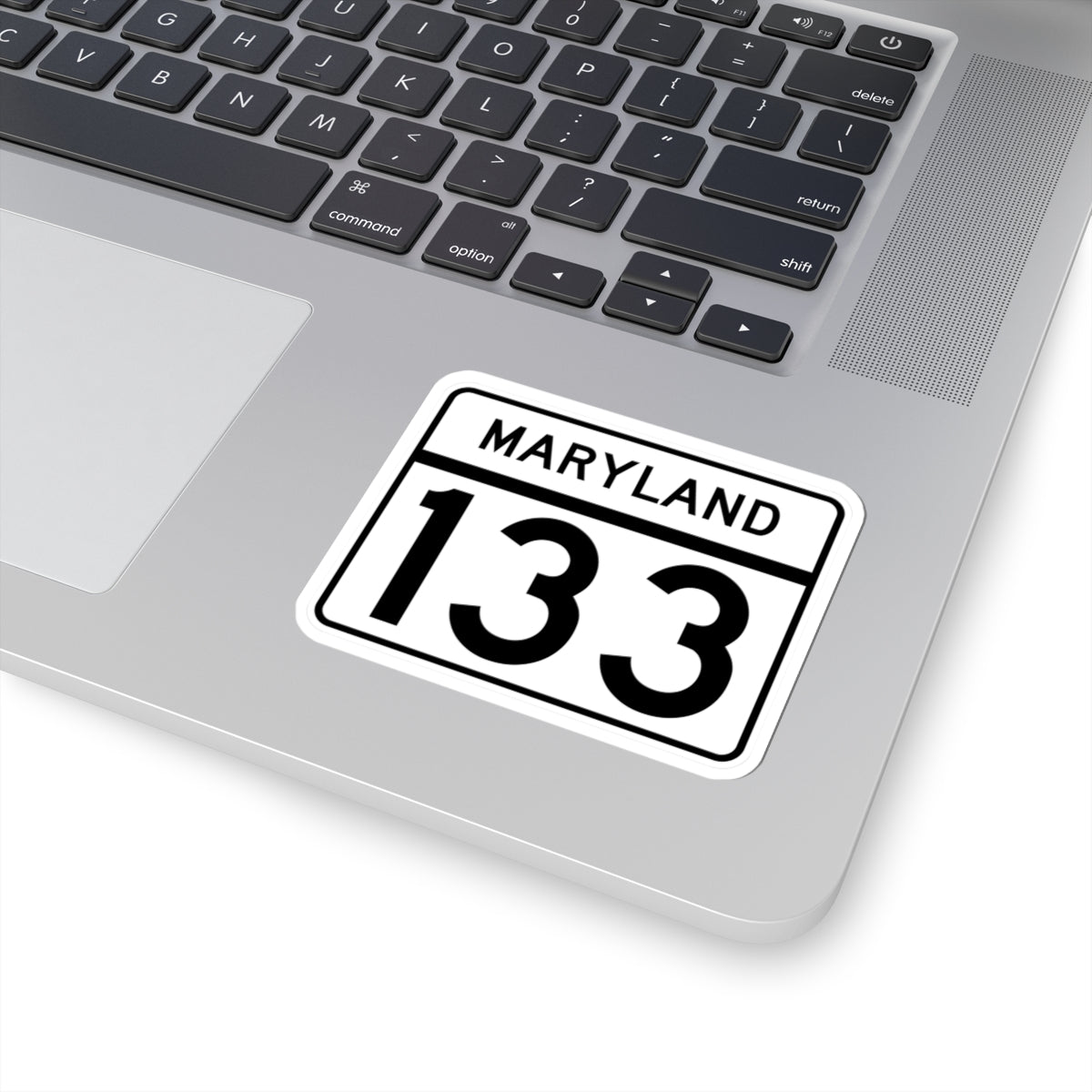 MD Route 133 (Maryland) (Road Sign) STICKER Vinyl Kiss-Cut Decal