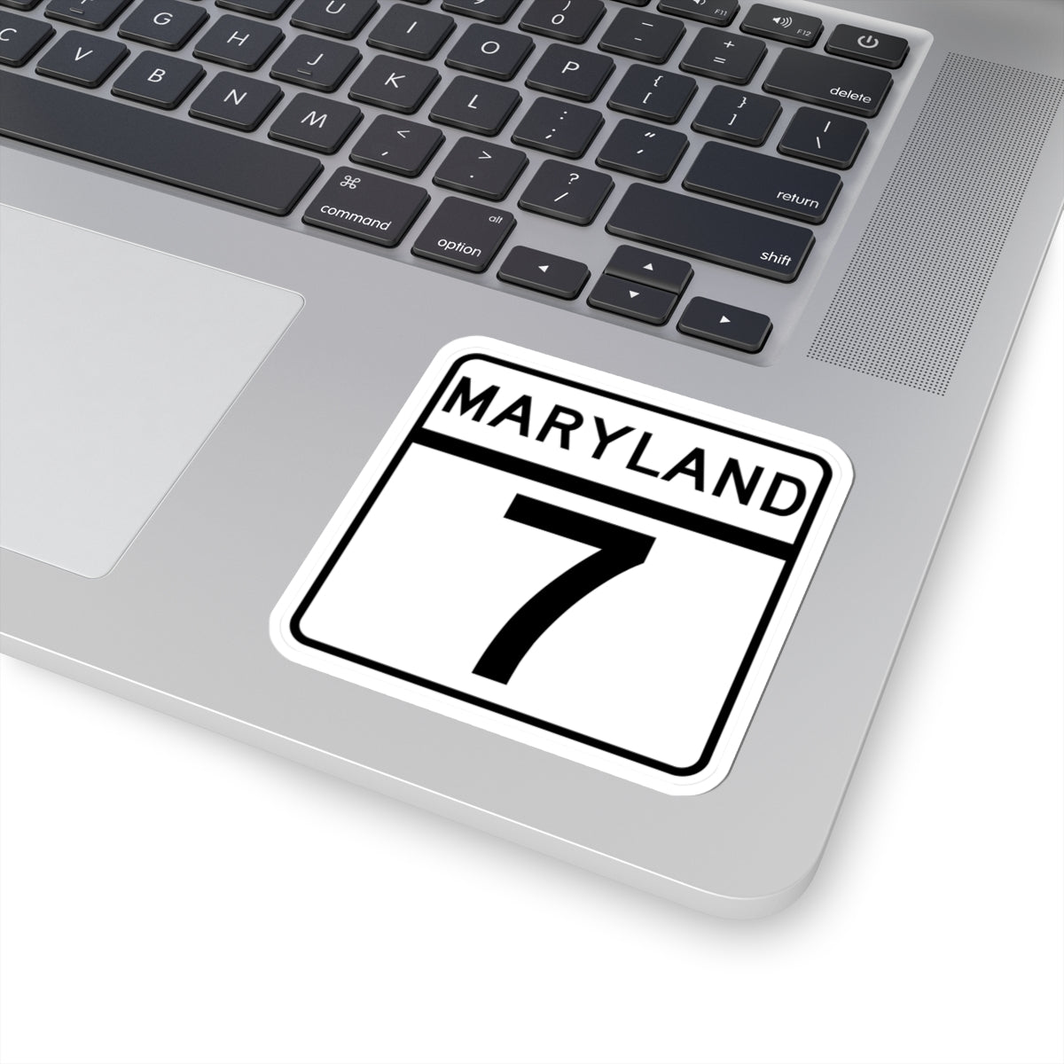 MD Route 7 (Maryland) (Road Sign) STICKER Vinyl Kiss-Cut Decal
