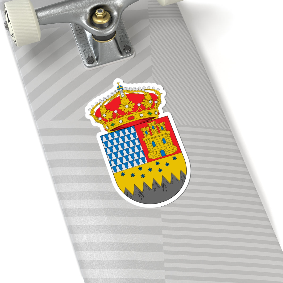 Escudo de Descargamaría (Spain) (Coat of Arms) STICKER Vinyl Kiss-Cut Decal