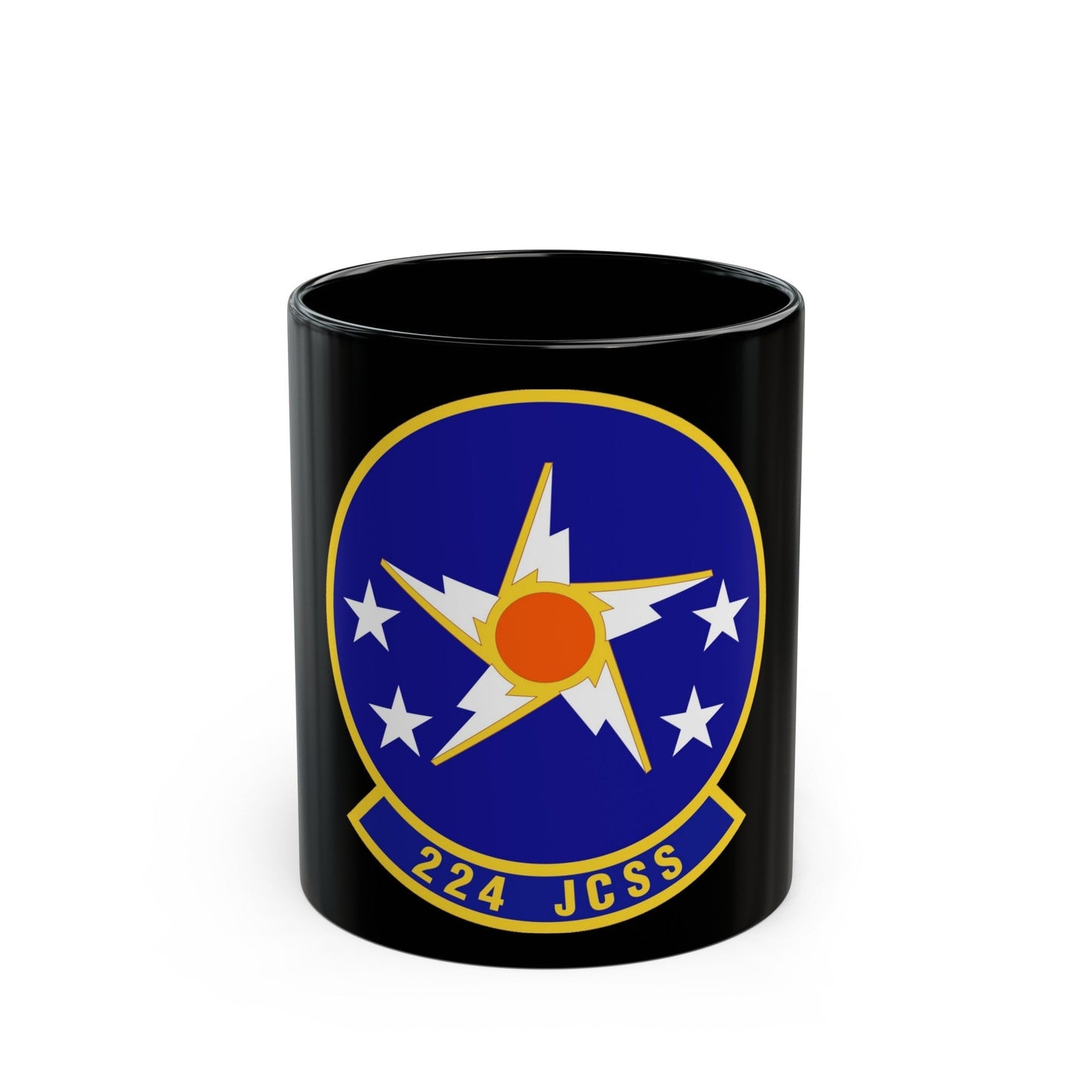 224th Joint Communications Support Squadron (U.S. Air Force) Black Coffee Mug-11oz-The Sticker Space