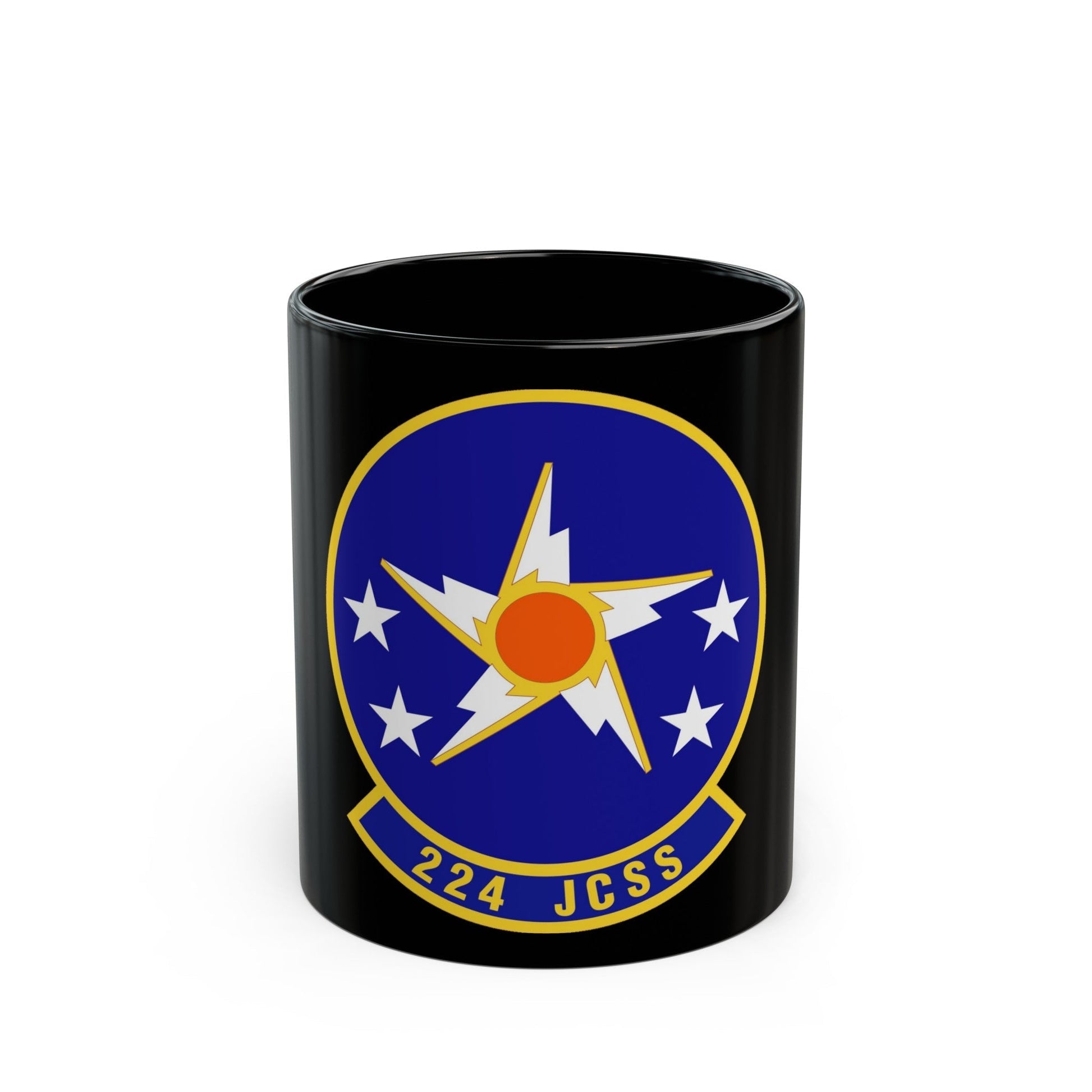 224th Joint Communications Support Squadron (U.S. Air Force) Black Coffee Mug-11oz-The Sticker Space