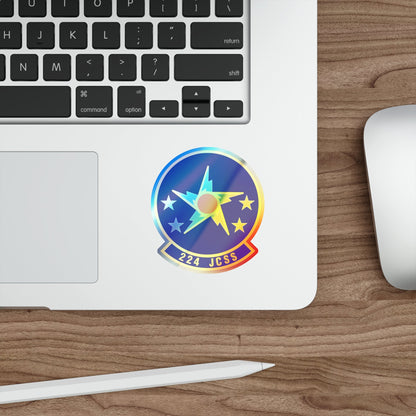 224th Joint Communications Support Squadron (U.S. Air Force) Holographic STICKER Die-Cut Vinyl Decal-The Sticker Space