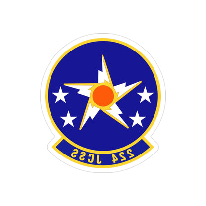 224th Joint Communications Support Squadron (U.S. Air Force) REVERSE PRINT Transparent STICKER-2 Inch-The Sticker Space