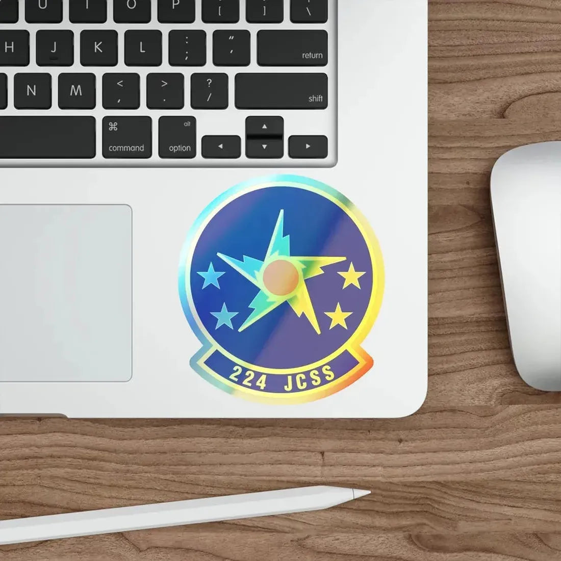 224th Joint Communications Support Squadron (U.S. Air Force) Holographic STICKER Die-Cut Vinyl Decal - The Sticker Space