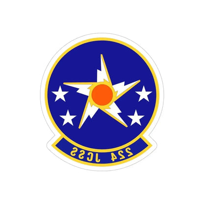 224th Joint Communications Support Squadron (U.S. Air Force) REVERSE PRINT Transparent Die-Cut STICKER - The Sticker Space