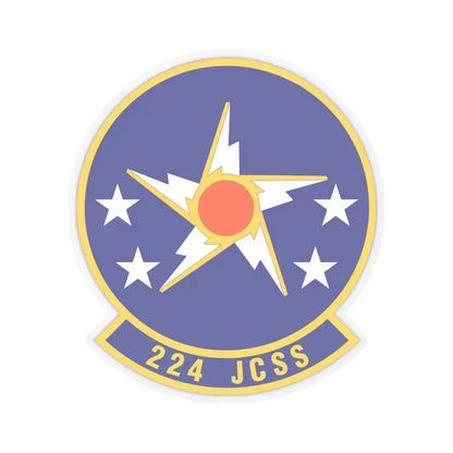 224th Joint Communications Support Squadron (U.S. Air Force) STICKER Vinyl Kiss-Cut Decal 3 Inch Transparent - The Sticker Space