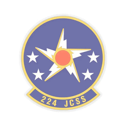224th Joint Communications Support Squadron (U.S. Air Force) STICKER Vinyl Kiss-Cut Decal 4 Inch Transparent - The Sticker Space