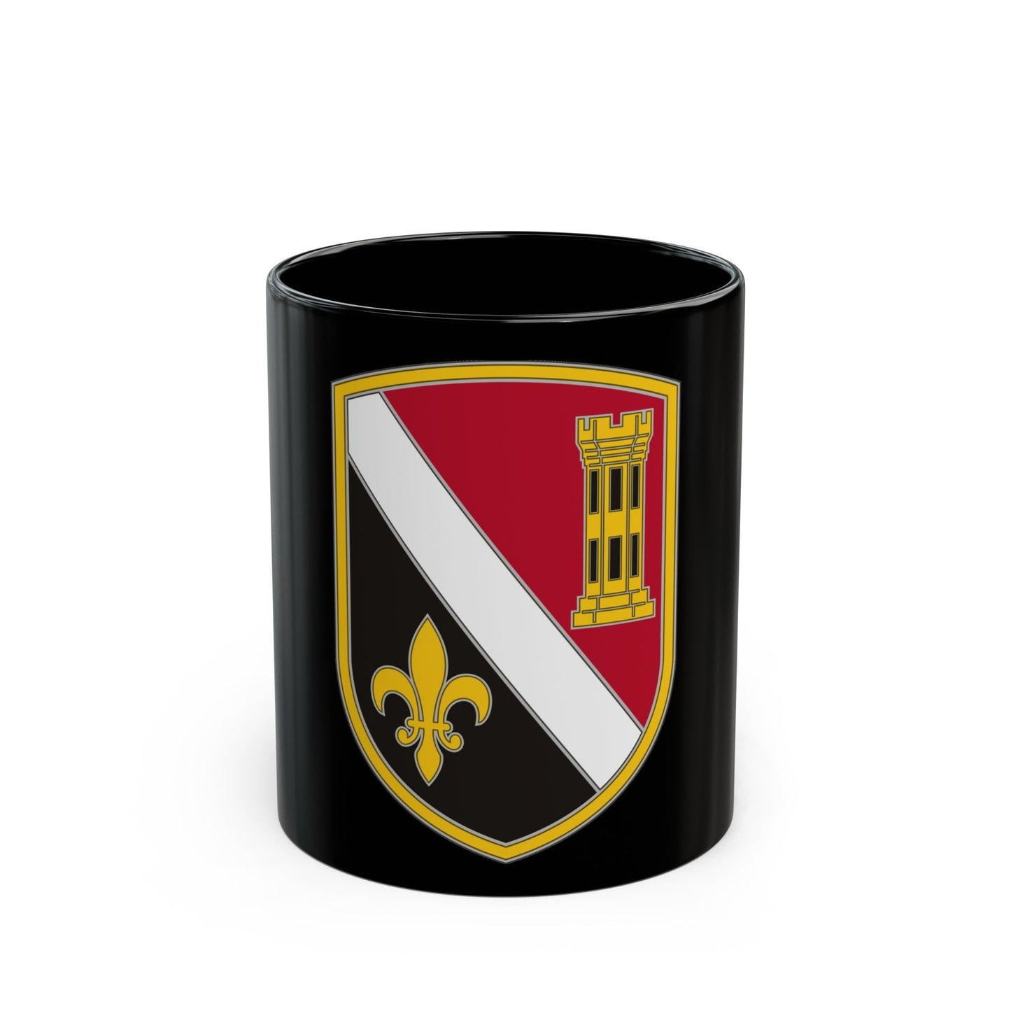 225 Engineer Brigade (U.S. Army) Black Coffee Mug-11oz-The Sticker Space