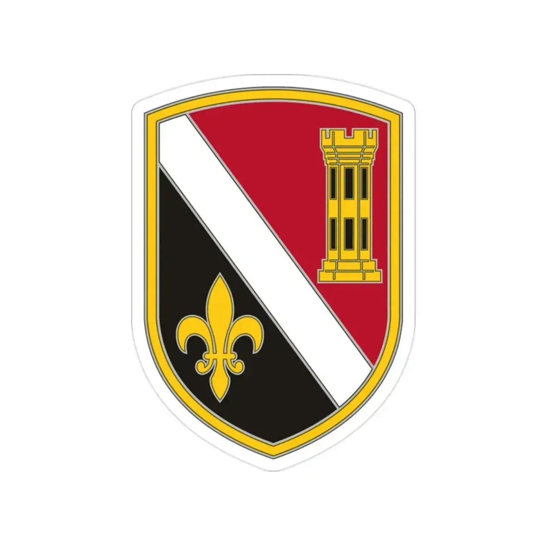 225 Engineer Brigade (U.S. Army) Transparent STICKER Die-Cut Vinyl Decal 2 Inch - The Sticker Space