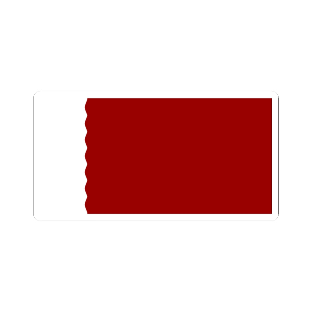 Flag of Qatar 1932-1936 (Qatar) STICKER Vinyl Kiss-Cut Decal