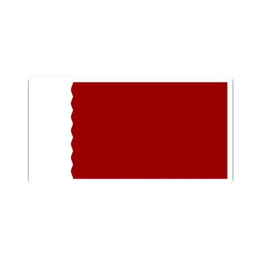 Flag of Qatar 1932-1936 (Qatar) STICKER Vinyl Kiss-Cut Decal