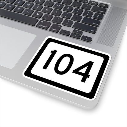WV-104 (Virginia) (Road Sign) STICKER Vinyl Kiss-Cut Decal