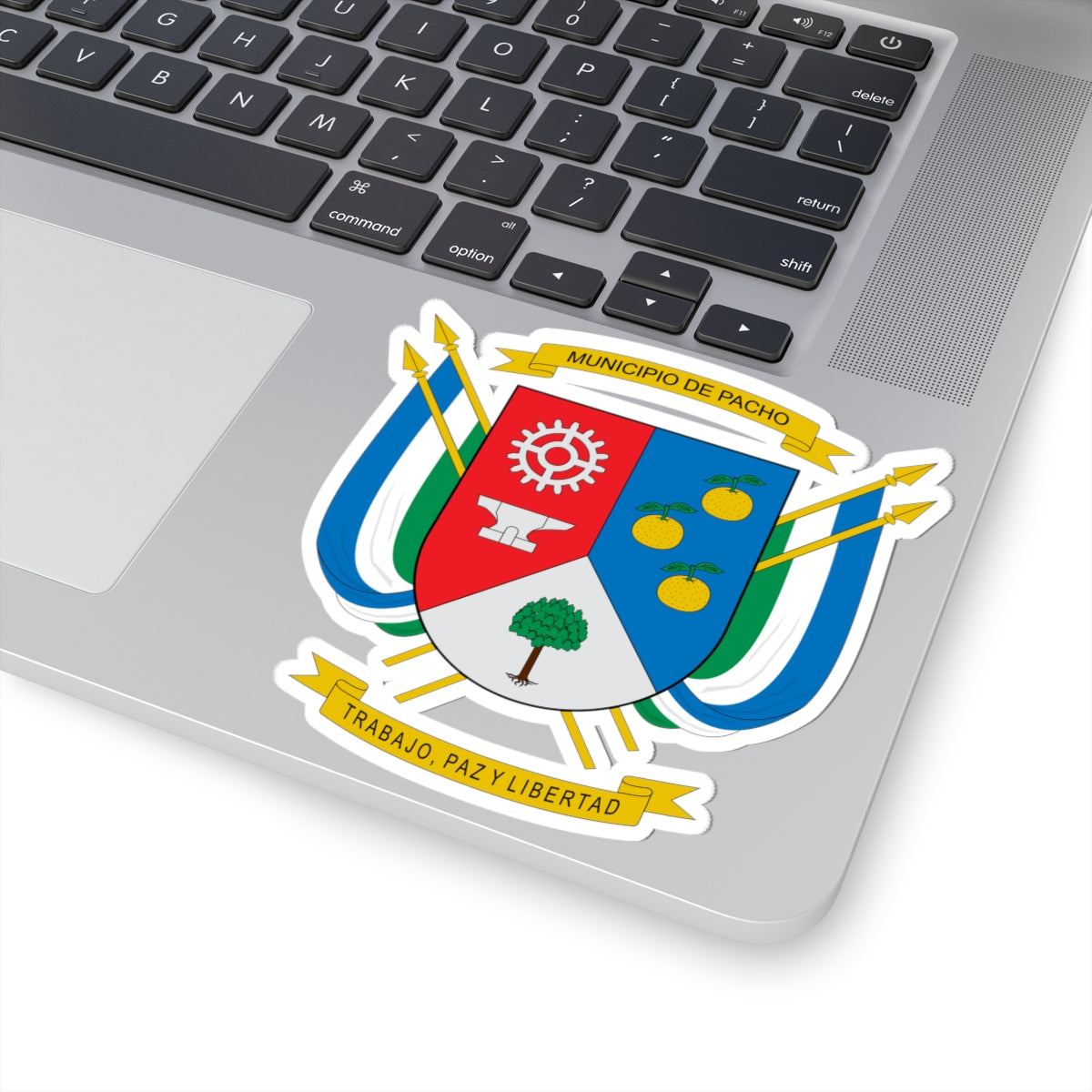 Escudo de Pacho (Colombia) (Coat of Arms) STICKER Vinyl Kiss-Cut Decal