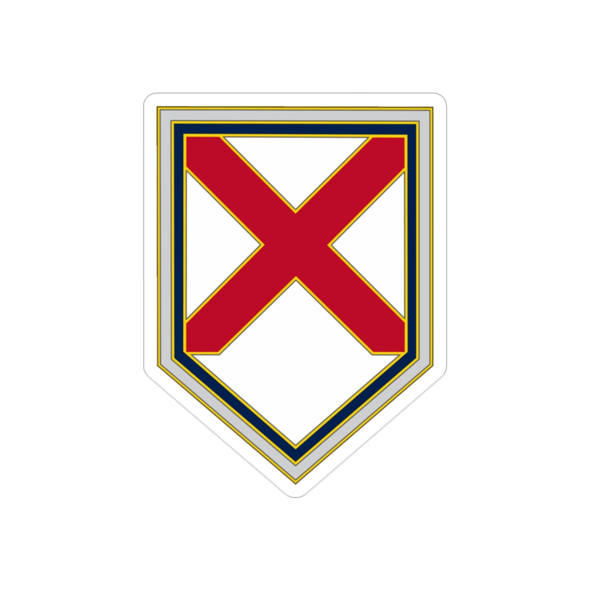 226 Maneuver Enhancement Brigade (U.S. Army) REVERSE PRINT Transparent STICKER-2" × 2"-The Sticker Space