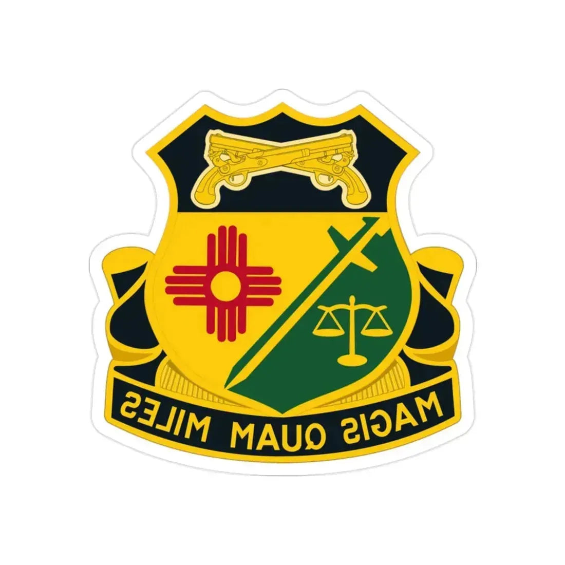226 Military Police Battalion (U.S. Army) REVERSE PRINT Transparent Die-Cut STICKER - The Sticker Space