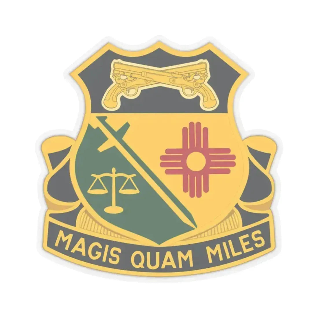 226 Military Police Battalion (U.S. Army) STICKER Vinyl Kiss-Cut Decal 2 Inch Transparent - The Sticker Space