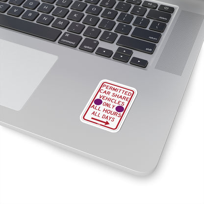 PBOT Road sign P4500R-P (Oregon) (Road Sign) STICKER Vinyl Kiss-Cut Decal