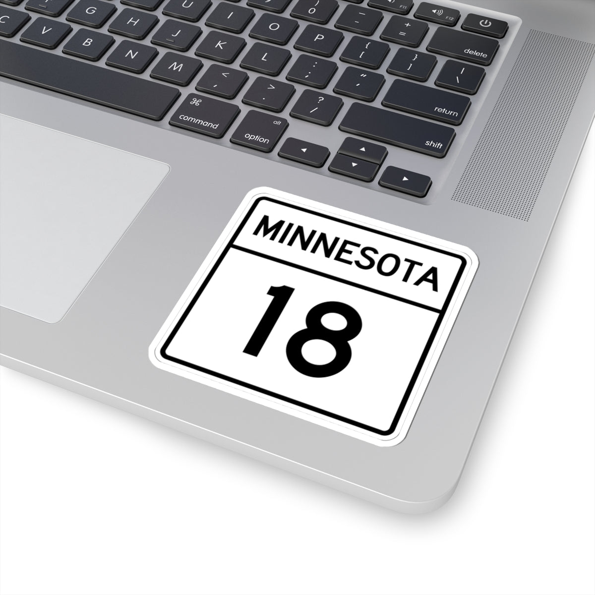 MN-18 1948 (Minnesota) (Road Sign) STICKER Vinyl Kiss-Cut Decal