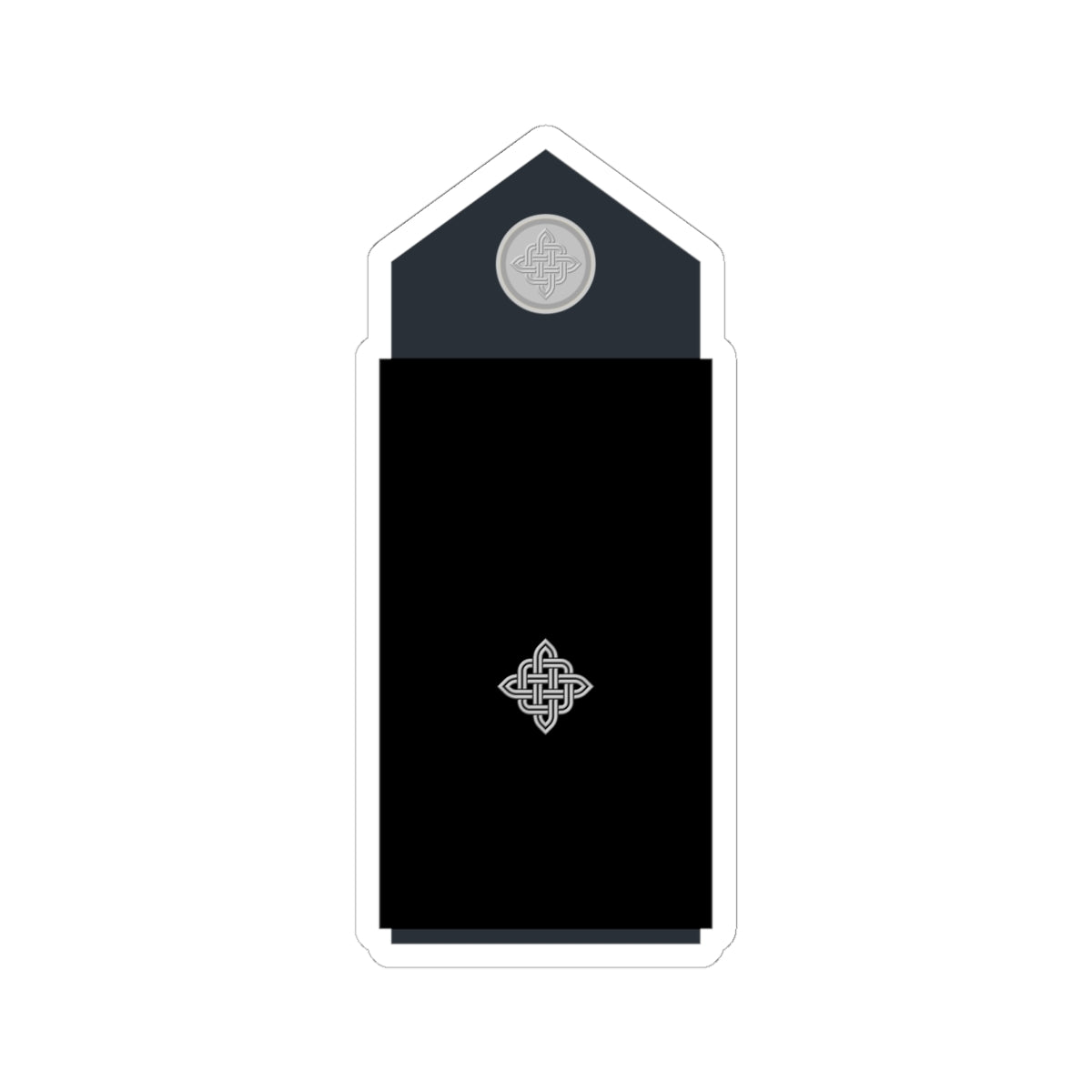 Naramenica odore pozornika HRZ i PZO (Croatia) (Military Rank) STICKER Vinyl Kiss-Cut Decal