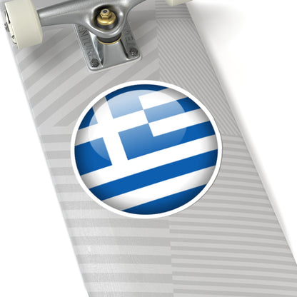 Flag orb Greece (Greece) STICKER Vinyl Kiss-Cut Decal